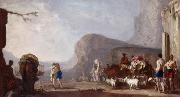 Johann Heinrich Schonfeldt Versohnung Jakobs mit Esau Germany oil painting artist
